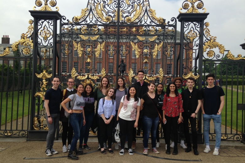 A group of students in London.